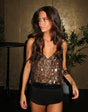 LumiGlam™ Top met paillettenversiering