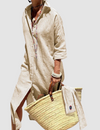 Nichole™ elegante gestreepte zomerjurk