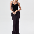 Lunara jurk met mesh patchwork