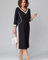 Alexa™ elegante jurk met V-hals