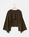 Gebreide cape top