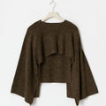 Gebreide cape top