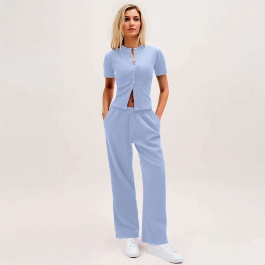 VELIYA Co-Ord – Casual comfort, moeiteloze stijl