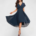 Clarissa™ Maxi-jurk met vloeiende V-hals