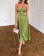 Bianca - Chique strapless midi-jurk
