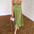 Bianca - Chique strapless midi-jurk