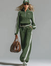 Groene retro tweedelige set