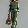 Groene retro tweedelige set