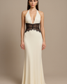 De Seraphina kanten maxi-jurk