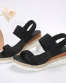 Zomerse sleehak sandalen