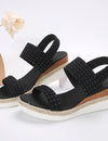 Zomerse sleehak sandalen