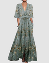 Olyvia™ Elegante lange jurk met bloemenprint