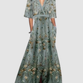 Olyvia™ Elegante lange jurk met bloemenprint