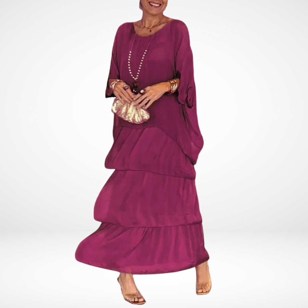 Hylda™ Artistieke Losse Maxi Jurk