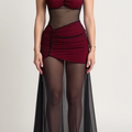 Serenity Élan maxi-jurk van mesh