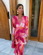 Emilia - Roze Mirage feestjurk