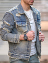 Retro denimjas voor heren