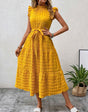 Sunset Whisper mini-jurk met vetersluiting