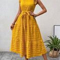 Sunset Whisper mini-jurk met vetersluiting