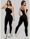 Elara IceSilk jumpsuit met één schouder