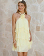 LUXEHALO™ Backless Ruffle Mini Dress
