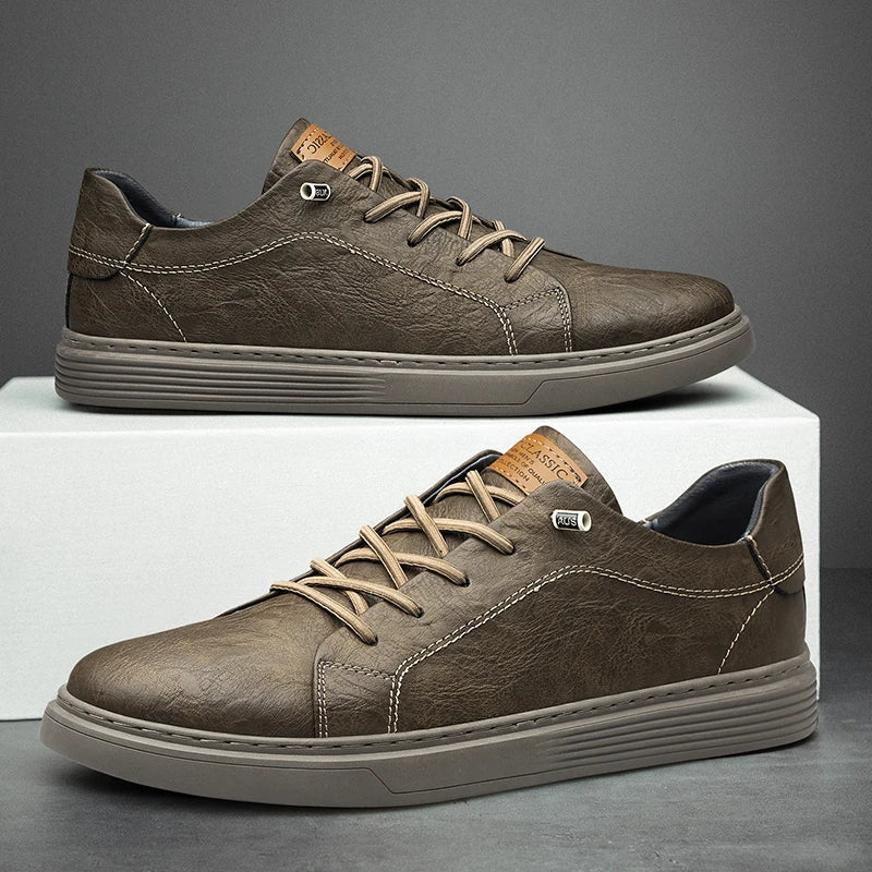 OXFORDS LEREN SNEAKERS