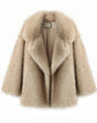 NeoMint™ oversized jas van imitatievossenbont met kleurverloop