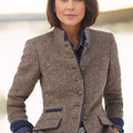 Audrey - Klassieke damesblazer van wolmix, limited edition