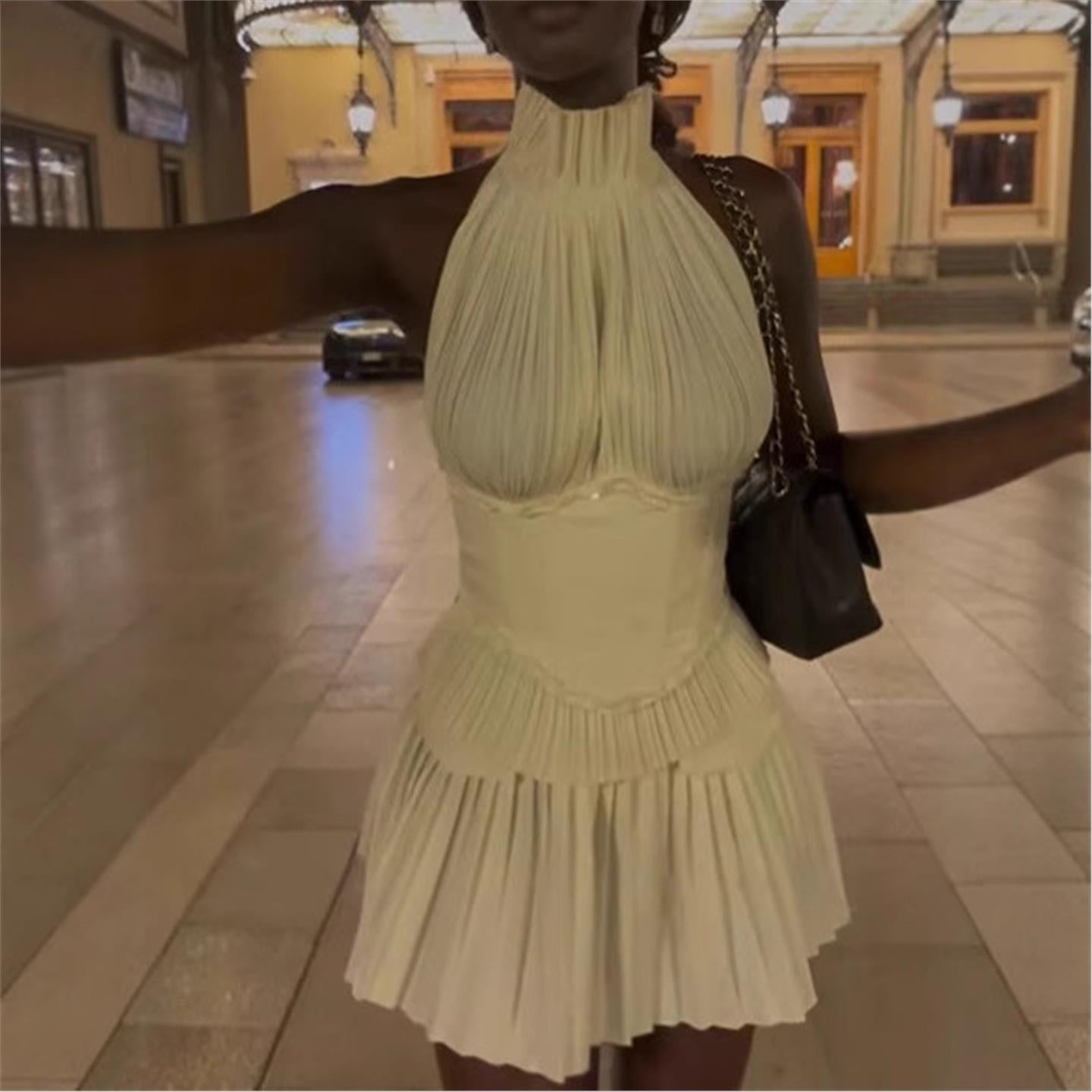 Élise | Hepburn jurk met hoge taille