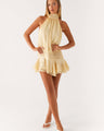 Serenity Chiffon Halter Mini