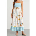SunSketch Maxi-jurk met spaghettibandjes