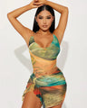 Coastal Muse™ Backless Halter Mini Dress