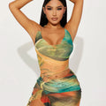 Coastal Muse™ Backless Halter Mini Dress
