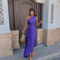 Marjorie - Elegante midi-jurk met één schouder