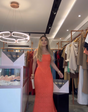 LunaWave Hollow-Out Slip Maxi Jurk
