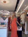 LunaWave Hollow-Out Slip Maxi Jurk