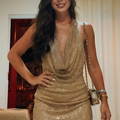 Selene jurk met open rug en glitters