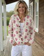 Diane Aquarel Franse Rozen Cardigan