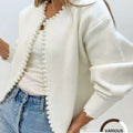 Serene Pearl Cropped Sweater