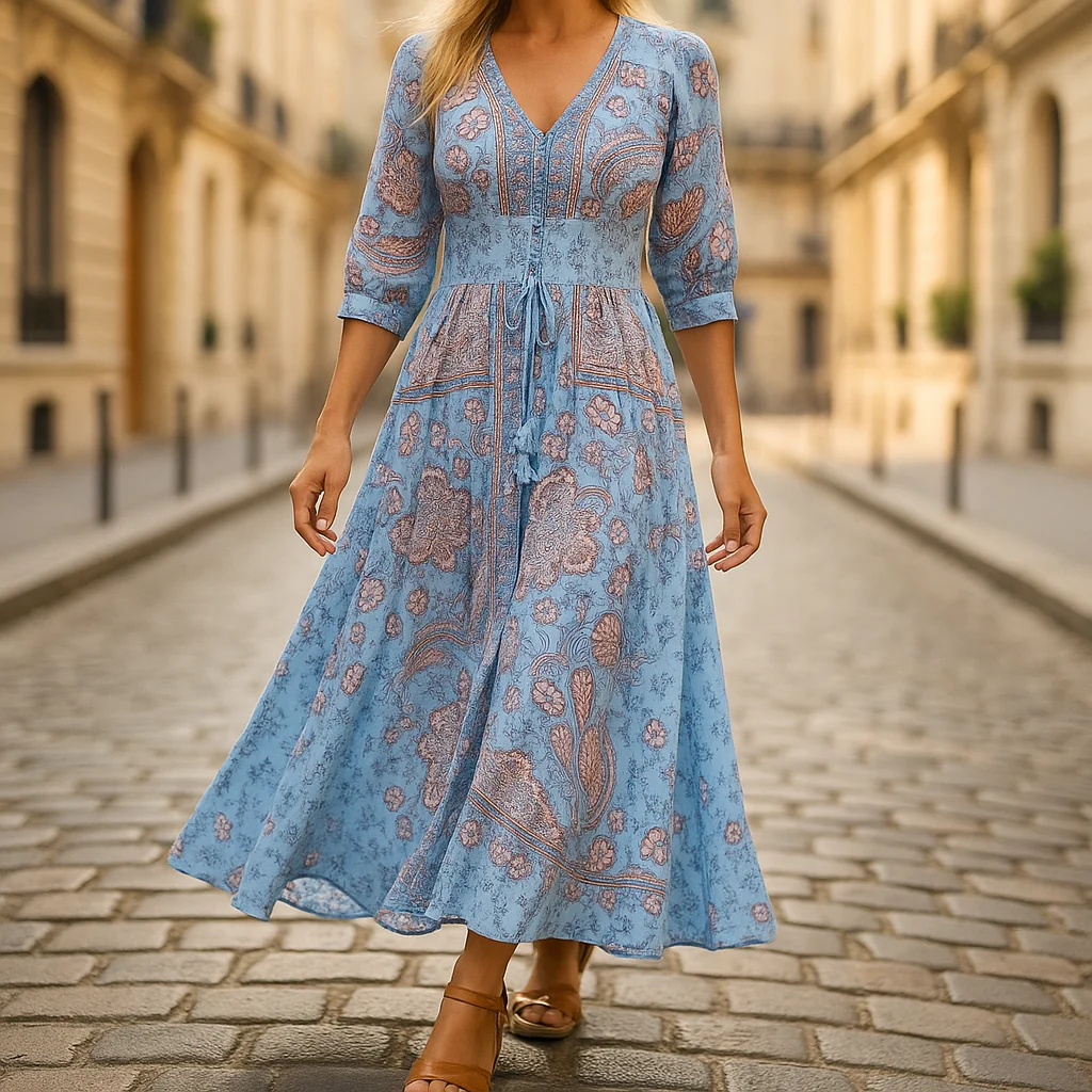 Boheemse maxi-jurk