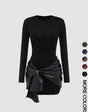 Elegant mini-jurkje met gespdetails