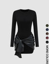 Elegant mini-jurkje met gespdetails