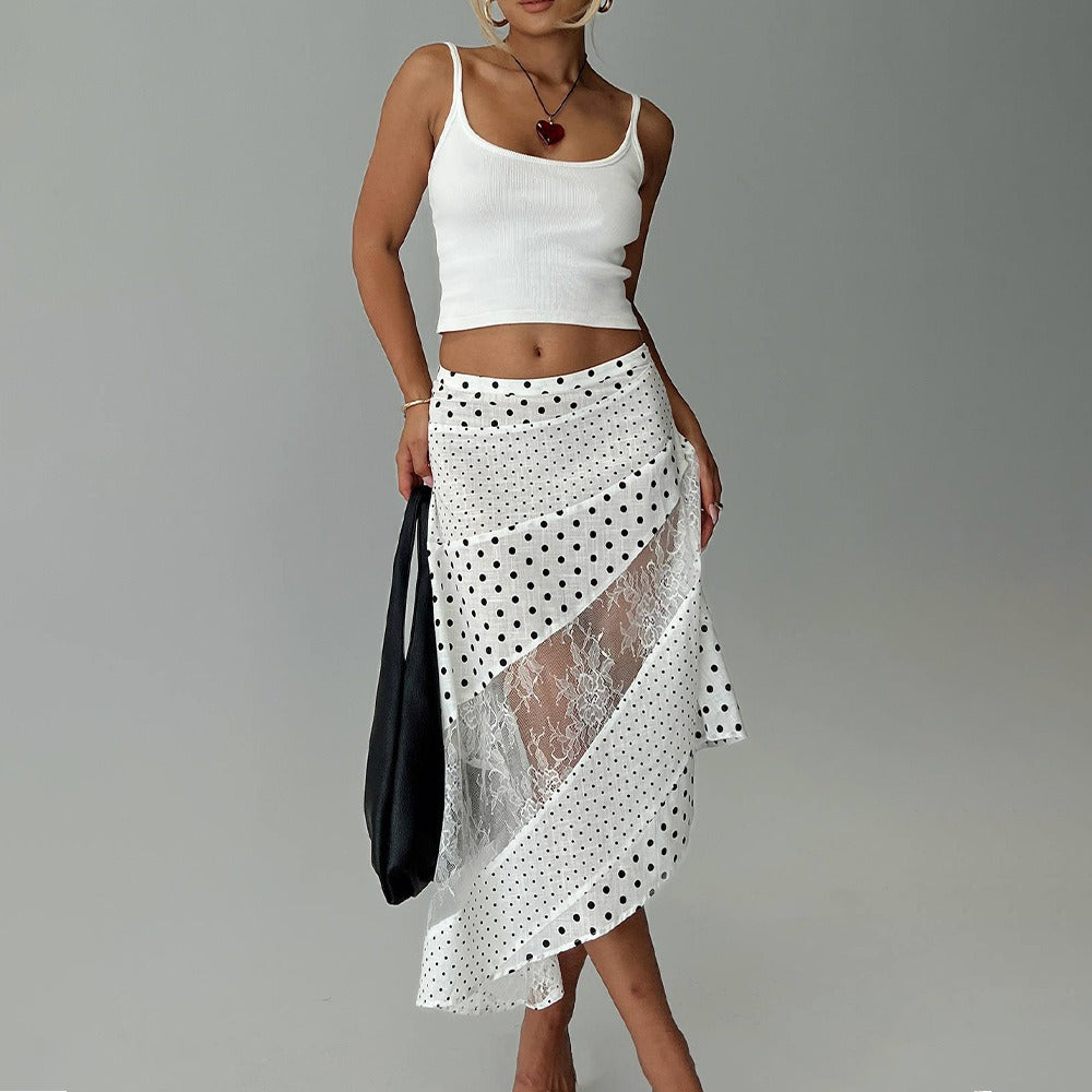Noelle kanten maxi-rok