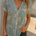 BloomMuse™ Digitale V-Cardi Top