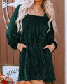 WinterBelle™ Bishop jurk met strik op de rug