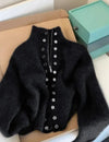 Elegant gebreid vest met hoge taille