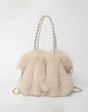 Retro pluche bont tas