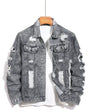 Herenjas van verwassen denim