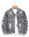 Herenjas van verwassen denim