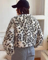 Winterjas met luipaardprint